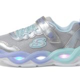 Skechers Kız Çocuk Spor Ayakkabısı, Gümüş Örgü Çoklu Süsleme, 43 EU