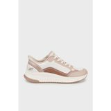 Skechers Logolu Memory Foam Sneaker Bayan Ayakkabı 117741 NTMT Naturel-Pudra