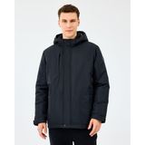 Skechers M Coated Jacket Erkek Siyah Mont S242046-3817