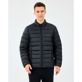 Skechers M Essential Outerwear Padded Jacket Erkek Siyah Mont S231242-3817