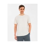 SKECHERS M Essential T-Shirt Erkek, Off White, M Beden