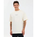 SKECHERS M Graphic Tee Reflect Logo Oversize T-Shirt Erkek Beyaz Tshirt S231094-3855