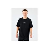 SKECHERS M Graphic Tee Reflect Logo Oversize T-Shirt Erkek Siyah Tshirt S231094-3817