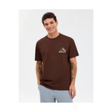Skechers M Graphic Tee T-Shirt Erkek Kahverengi Tshirt S2610059-2210