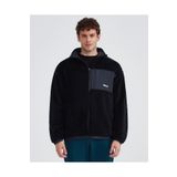 SKECHERS M Outdoor Fleece Full Zip Sherpa Erkek Siyah Mont S232294-001