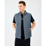 Skechers M Outerwear Polar Lining Paded Vest Erkek Gri Yelek S242212-3998