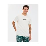 SKECHERS M Regular T-Shirt Erkek Beyaz Tshirt S2610115-3855