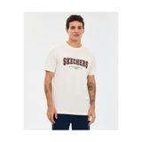 SKECHERS M Regular T-Shirt Erkek Beyaz Tshirt S2610122-3855