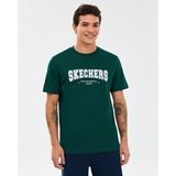 SKECHERS M Regular T-Shirt Erkek Haki Tshirt S2610122-4222