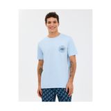 SKECHERS M Regular T-Shirt Erkek Mavi Tshirt S2610119-0721