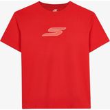 Skechers M Relax Fit Faded S T-Shirt Erkek Kırmızı Tshirt S2620109-0120