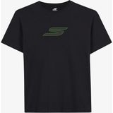 Skechers M Relax Fit Faded S T-Shirt Erkek Siyah Tshirt S2620109-3817