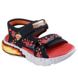 Skechers Megasplash 4K Büyük Erkek Çocuk Siyah-Kırmızı Sandalet 402161L Bkrd, 13