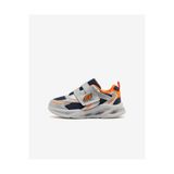 SKECHERS METEOR-LIGHTS - GLOW Küçük Erkek Çocuk Gümüş/Turuncu Işıklı Spor Ayakkabı 401498N SLOR