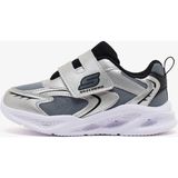 Skechers Meteor-Lights - Glow Spike Gri Işıklı Spor Ayakkabı Küçük Erkek Çocuk 26 Numaralı Konforlu Tasarım 401498N Slbk