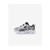 SKECHERS METEOR-LIGHTS - GLOW SPIKE Küçük Erkek Çocuk Gri Işıklı Spor Ayakkabı 401498N SLBK