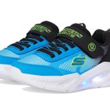 SKECHERS METEOR-LİGHTS - KRENDOX Boys Gs Siyah Işıklı Spor Ayakkabı