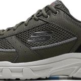 Skechers Oak Canyon-Verketta Mens Leather Outdoor Shoes Hakiki Deri Erkek Outdoor Yürüyüş Ayakkabısı Yeşil
