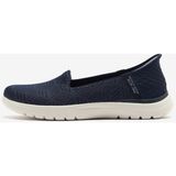 Skechers On-The-Go Flex - Clover Kadın Günlük Ayakkabı Lacivert/Beyaz 138182 Nvw Hafif ve Konforlu - Lacivert - Beyaz