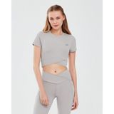Skechers Performance Coll. W Short Sleeve T-Shirt Kadın Gri Tshirt S241133-003