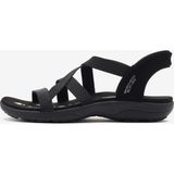 SKECHERS Reggae Slim - Stretch Flex Kadın Siyah Sandalet 163460 Bbk