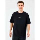 Skechers S231094-3817 M Graphic Tee Reflect Siyah Oversize Erkek T-Shirt