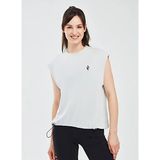 Skechers S241128-035 Soft Touch W Tank T-Shi Gri Kadın Bisiklet Yaka Loose Fit T-Shirt