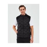 Skechers S241154-001 Outerwear M Padded Siyah Günlük Stil Erkek Yelek