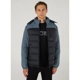 Skechers S242033-001 Outerwear Padded Jack Mavi-Siyah Erkek Mont
