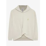 Skechers S242151-013 W Soft Touch Hoodie Gri Kadın Kapüşon Yaka Normal Kalıp Sweatshirt