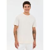 Skechers S2510017-3855 M Essential T-Shirt Beyaz Regular Fit Erkek T-Shirt