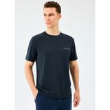 Skechers S2510044-3817 Regular Crew Neck T Siyah Yuvarlak Regular Fit Düz Erkek T-Shirt