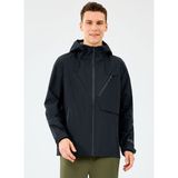 Skechers S2520134-3817 M Coated Jacket Siyah Erkek Zip Ceket
