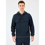 Skechers S2520227-3817 M Hoodie Lacivert Kapüşonlu Regular Fit Erkek Sweatshirt