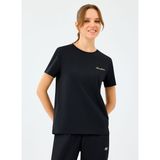 Skechers S2520239-3817 W Light Fabric T-Shir Siyah Regular Fit Kadın T-Shirt