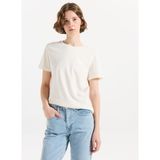 Skechers S2520239-3855 W Light Fabric T-Shir Beyaz Regular Fit Kadın T-Shirt