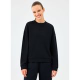 Skechers S2610011-3817 W Essential Crewneck Siyah Kapüşonlu Regular Fit Kadın Sweatshirt
