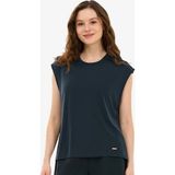 Skechers S2610047-3817 W Soft Touch Loose Fit Kadın T-Shirt - Siyah
