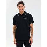 Skechers S2610078-3817 M Piping Detail polo Siyah Erkek Polo T-Shirt