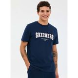 Skechers S2610122-0505 M Regular T-Shirt Lacivert Regular Fit Erkek T-Shirt