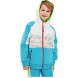 Skechers SK241075 2xi-Lock Fullzip Hoodie Beyaz Erkek Çocuk Ceket - 9 - 10 Yaş