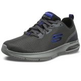 Skechers Skech-air Element 2.0 Lomarc erkek spor ayakkabısı, Kömür Filesi Siyah Süsleme, 42.5 EU