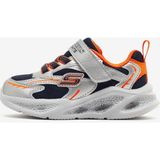 Skechers Skechers Meteor-Lights Küçük Erkek Çocuk Gümüş/Turuncu Işıklı Spor Ayakkabı 401497N Slor - Gümüş - Turuncu