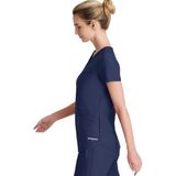 Skechers SKT220 – SKP668 Kadın Scrubs Takım – Ithal, Ultra Esnek ve Şık Doktor Forması - XL - Lacivert