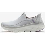Skechers Slip-Ins Rf Kadın Spor Ayakkabı D'lux Walker 2.0 Gri Spor Ayakkabı 150099 Lglv Slip-Ins Rf Hafif ve Esnek Taban ile Günlük Kullanıma Uygun