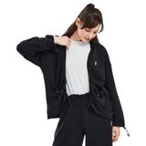 Skechers Soft Touch W Full Zip Hoodie Sweatshirt Kadın Siyah Fermuarlı Eşofman Üstü