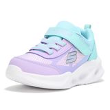 SKECHERS SOLA GLOW - OMBRE DELUXE Küçük Kız Çocuk Turkuaz/Lavanta Işıklı Spor Ayakkabı, 23, 303714N TQLV, mavi, Kız çocuk
