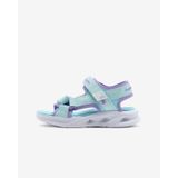 Skechers Sola Glow Sandal Büyük Kız Çocuk Mavi Işıklı Sandalet 303024l Lblv Mavi