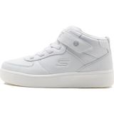 Skechers Sport Court 92-Show Starter Kids Sneaker Lastik Bağcıklı Cırtlı Işıklı Bilekli Çocuk Ayakkabısı Beyaz