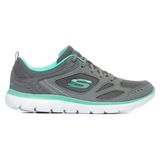 Skechers Summıts Kadın Spor Ayakkabı 12982 - Gri - Turkuaz